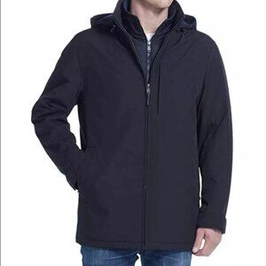 Weatherproof Men’s Flex Tech Removable Hood Jacket w/ Patriots Logo - NWT